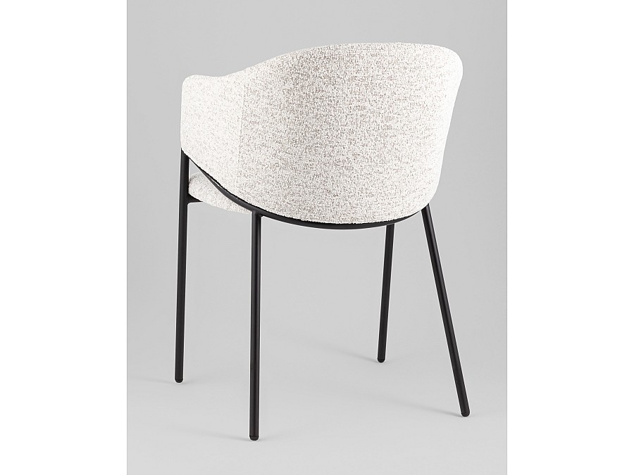 Стул обеденный Carmel бело-серый