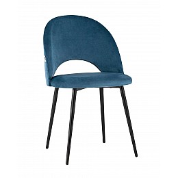 Стул Меган велюр пыльно-синий