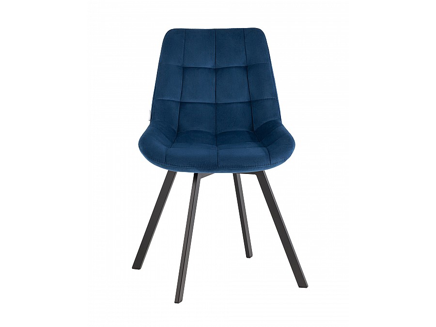 Стул вращающийся Флекс велюр синий