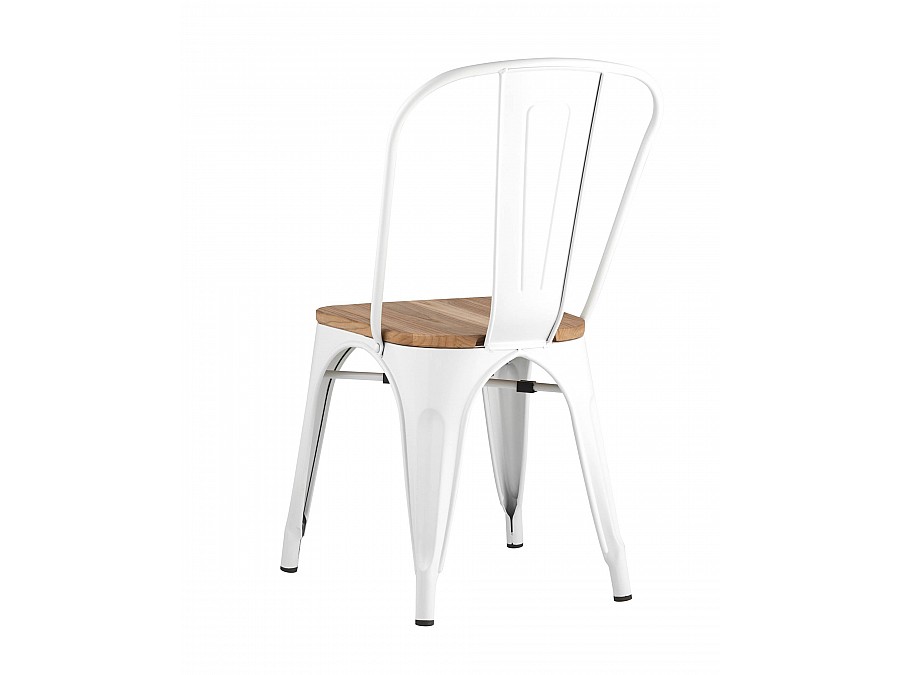 Стул TOLIX WOOD белый глянцевый