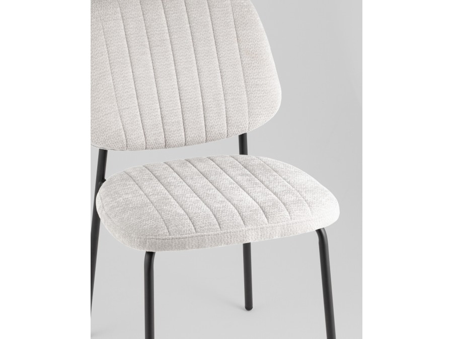 Стул обеденный Patrys светло-серый шенилл