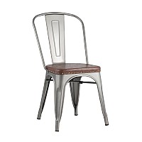 Стул TOLIX SOFT серебристый