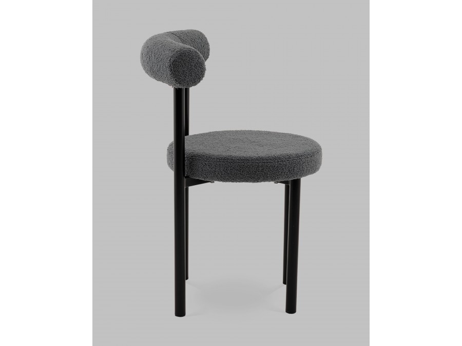 Стул обеденный Флорео букле темно-серый