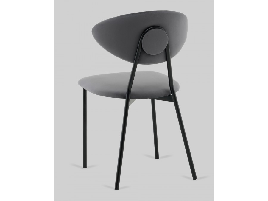 Стул обеденный Квинси велюр темно-серый