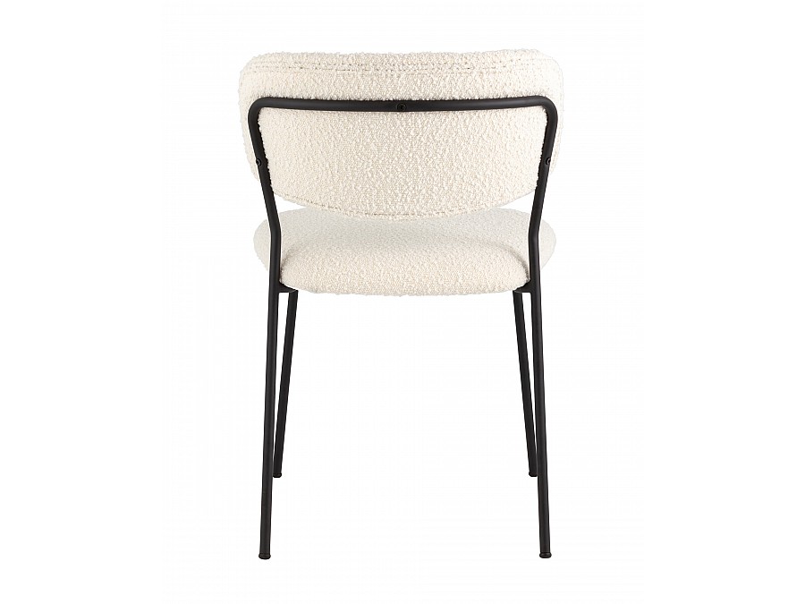 Стул Кэрол без подлокотников букле белый