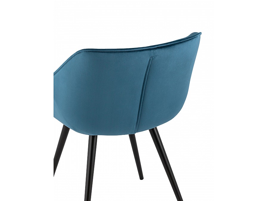 Стул Мэйсон велюр пыльно-синий
