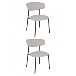 Стул обеденный Ayla светло-серый 2 шт.