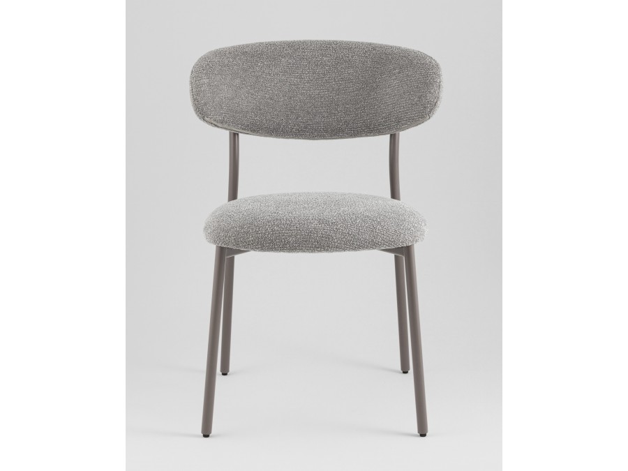 Стул обеденный Ayla серый серые ножки