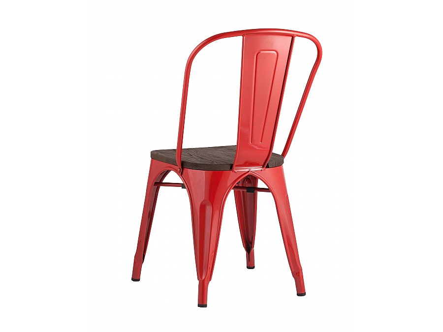 Стул TOLIX WOOD красный глянцевый