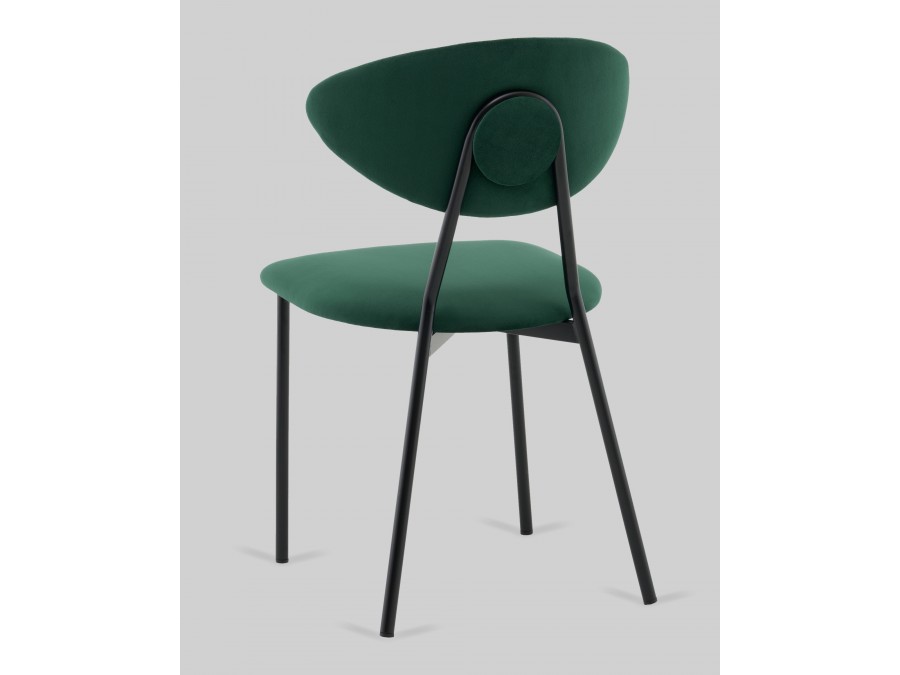 Стул обеденный Квинси велюр зеленый
