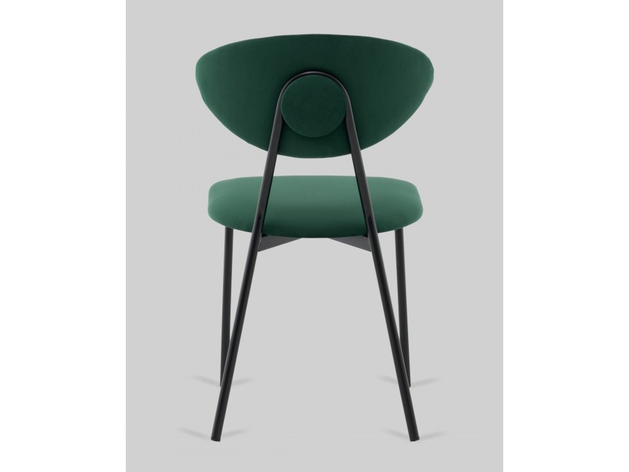 Стул обеденный Квинси велюр зеленый