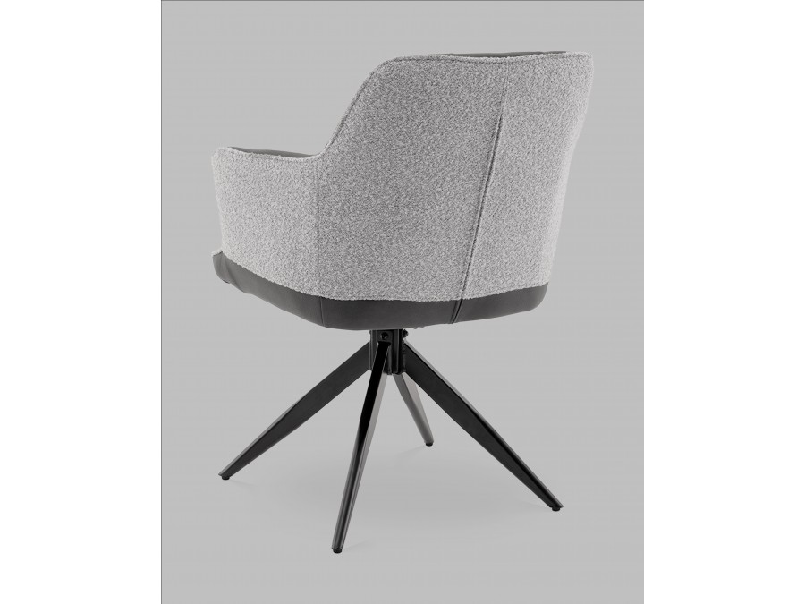 Стул обеденный Naya серый экокожа букле