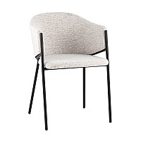 Стул обеденный Carmel бело-серый