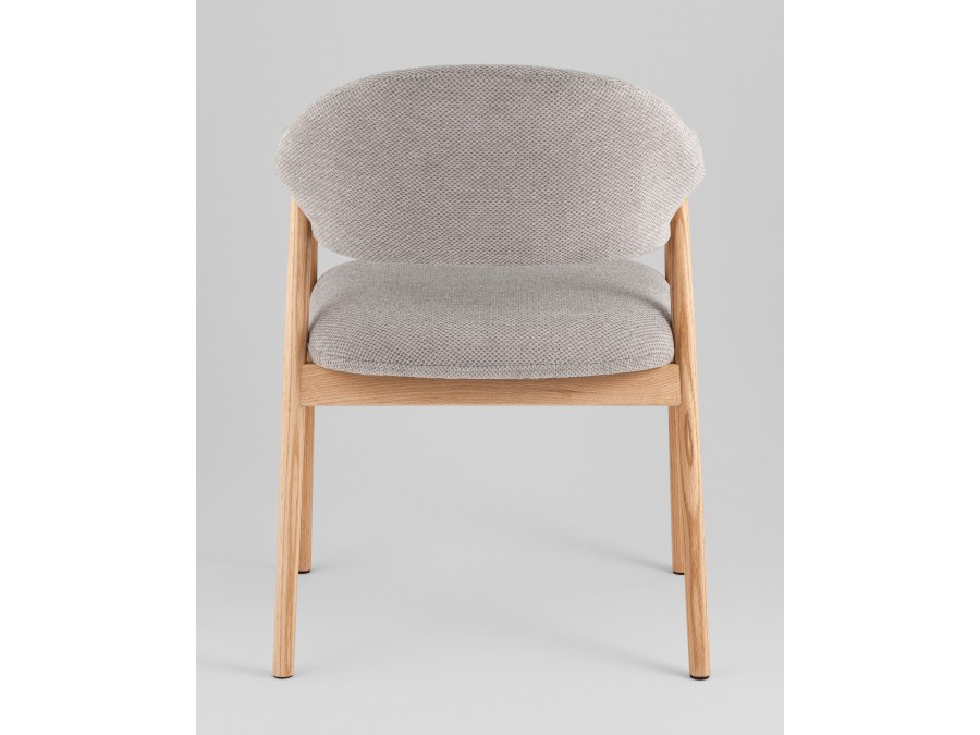 Стул обеденный Tavu с деревянными ножками серый