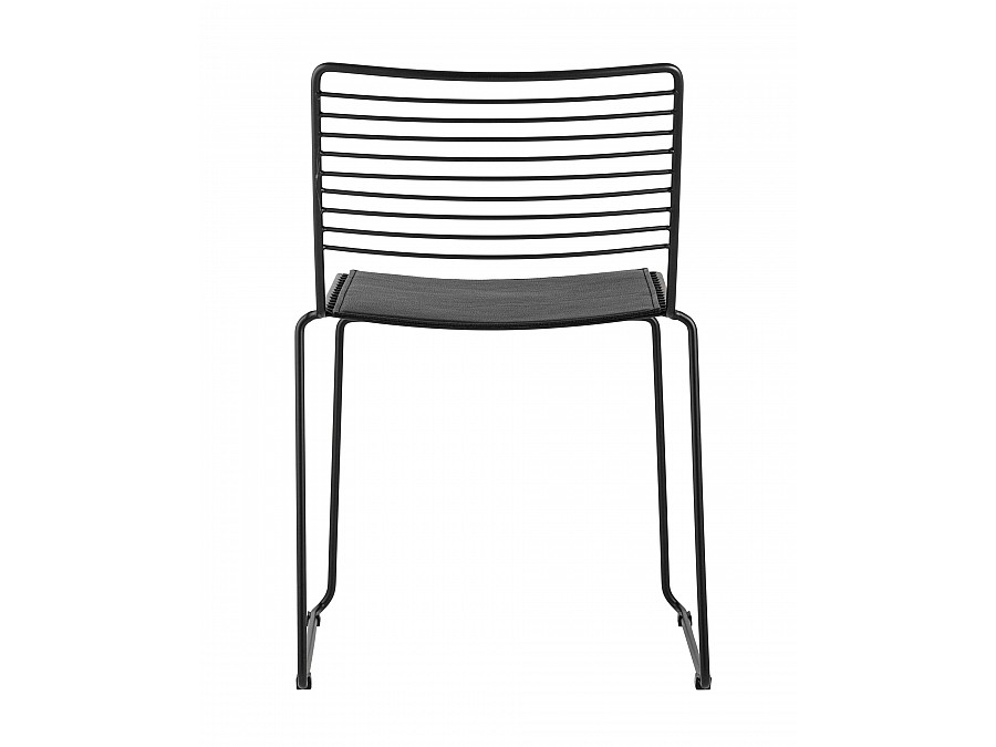 Стул обеденный Danny черный с черной подушкой