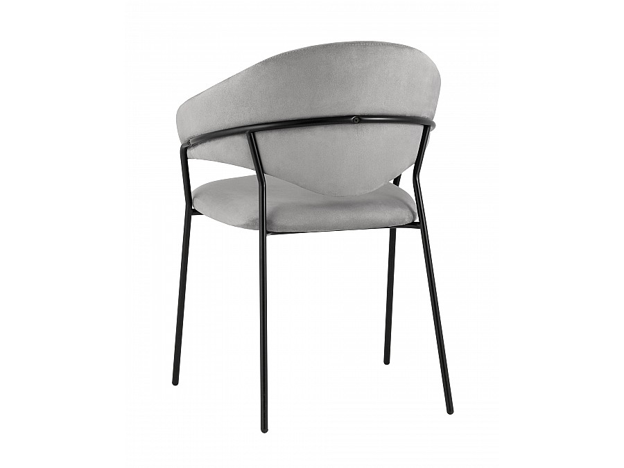 Стул Алексис искусственная замша серый