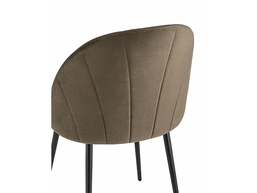 Стул Логан велюр коричневый