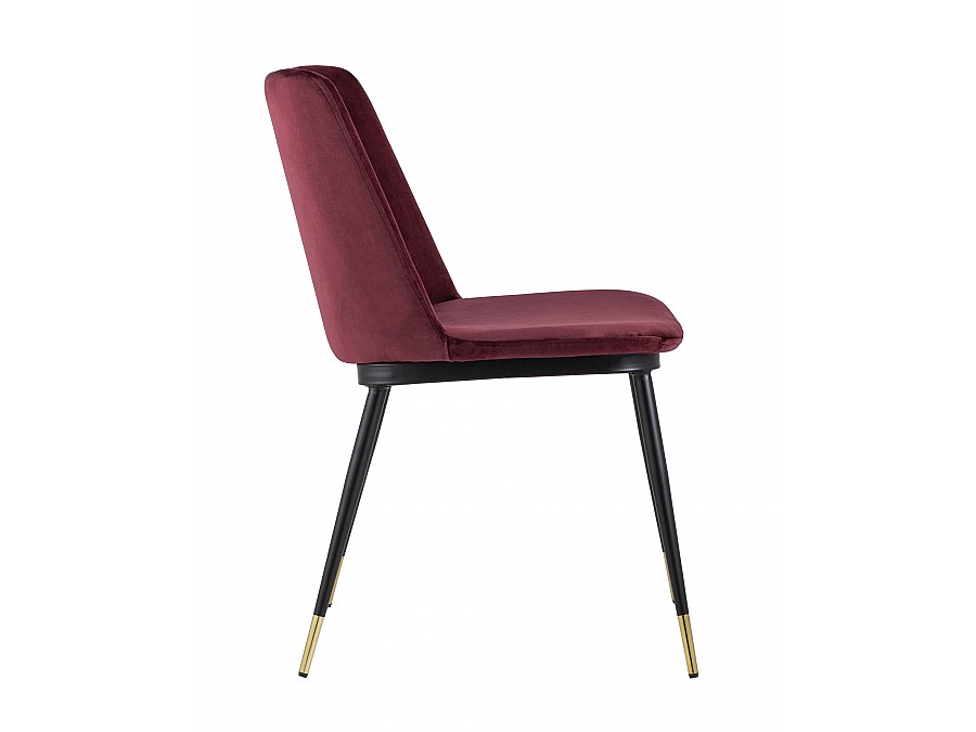 Стул Мелисса велюр бордовый