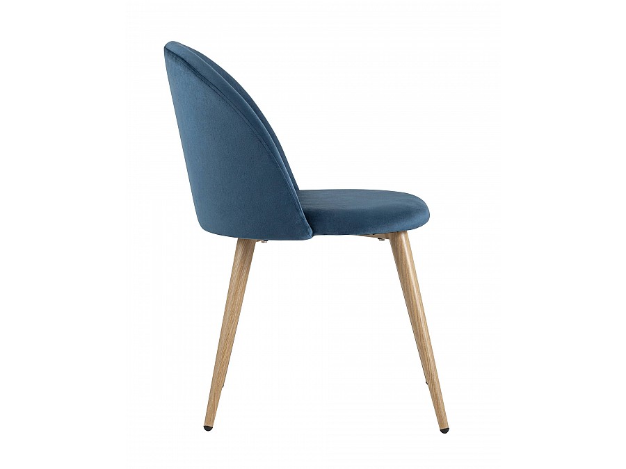 Стул Лион велюр голубой