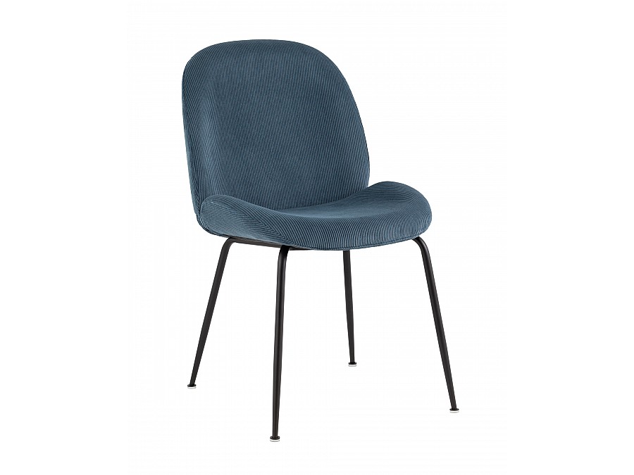 Стул Beetle велюр голубой