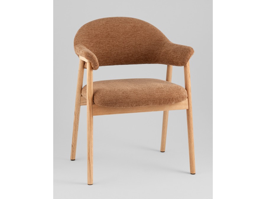 Стул обеденный Tavu с деревянными ножками терракотовый