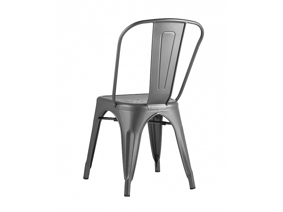 Стул TOLIX серебристый матовый