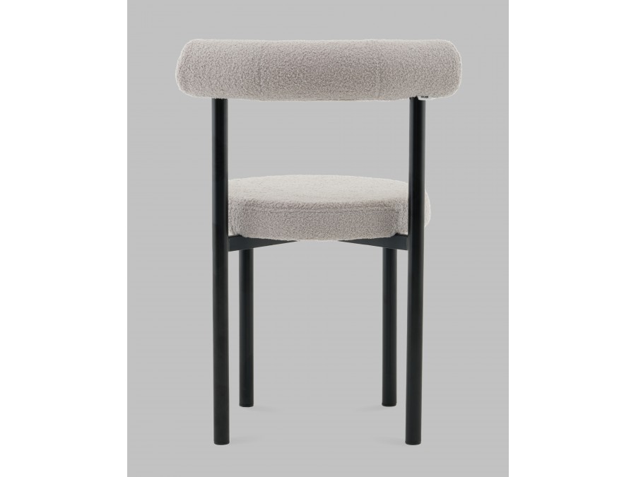 Стул обеденный Флорео букле светло-серый