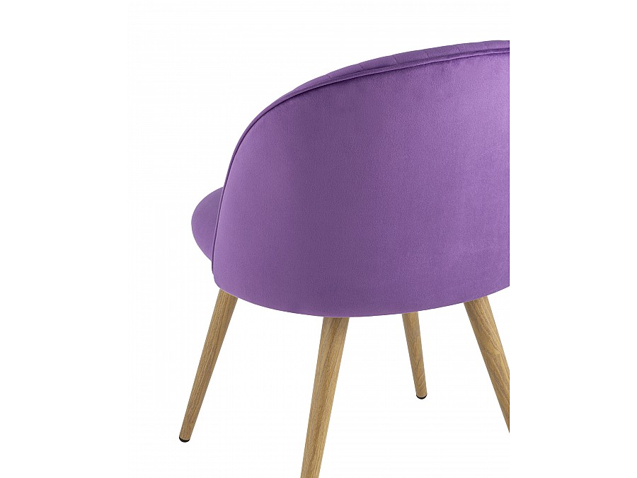 Стул Лион Страйпс велюр лиловый