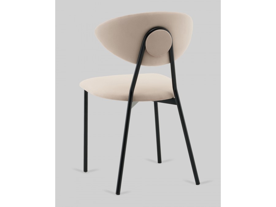 Стул обеденный Квинси велюр кремовый