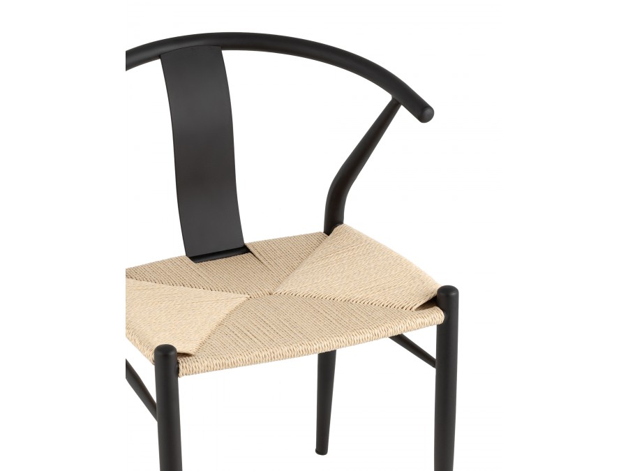 Стул обеденный Wishbone Style бежевый