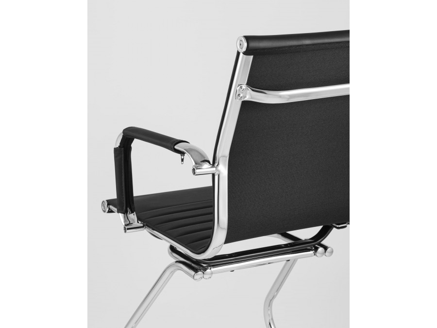 Кресло для посетителей TopChairs Visit черное 2 шт.