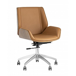 Кресло офисное TopChairs Crown коричневое