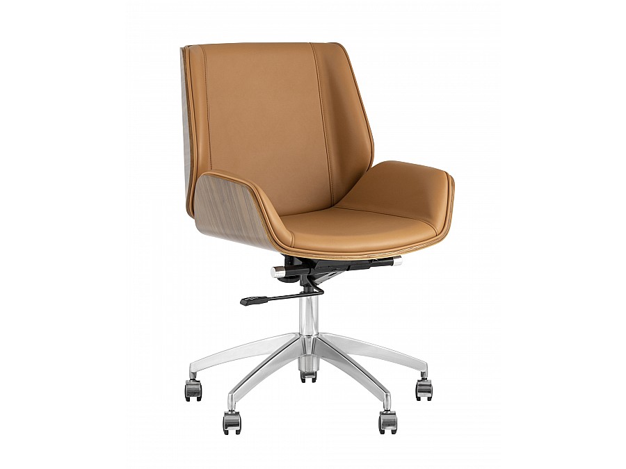 Кресло офисное TopChairs Crown коричневое