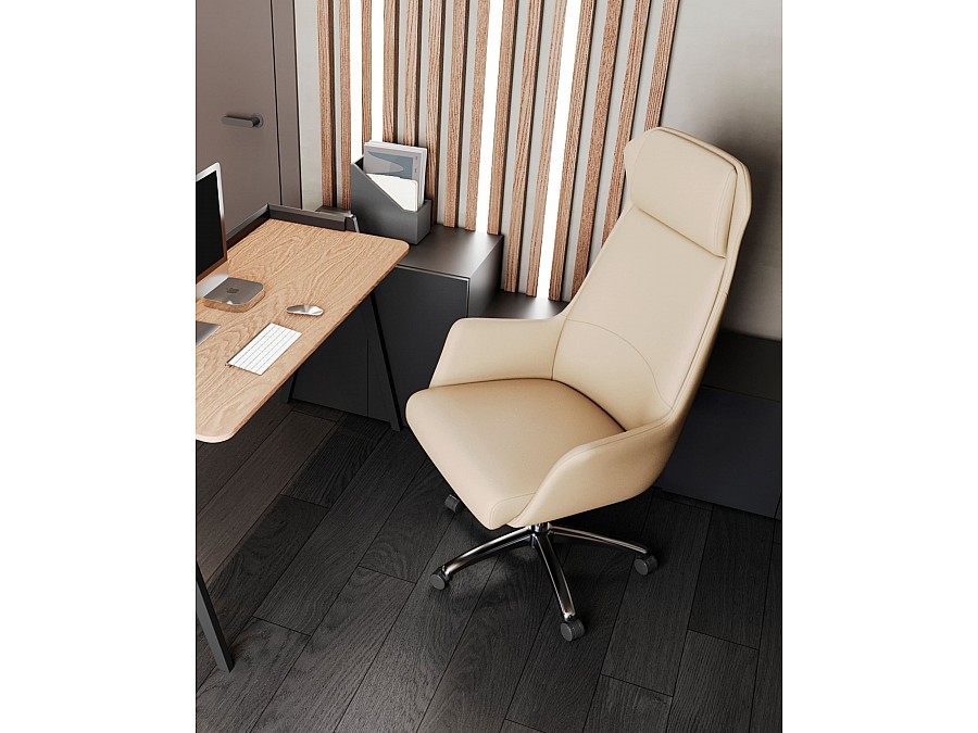 Кресло руководителя TopChairs Viking NEW бежевое
