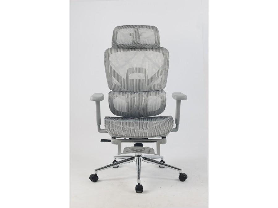 Кресло офисное TopChairs Vertus серая сетка