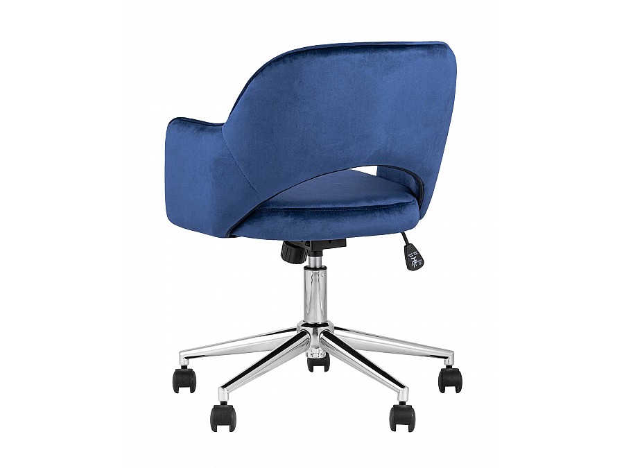 Кресло компьютерное Кларк велюр синий