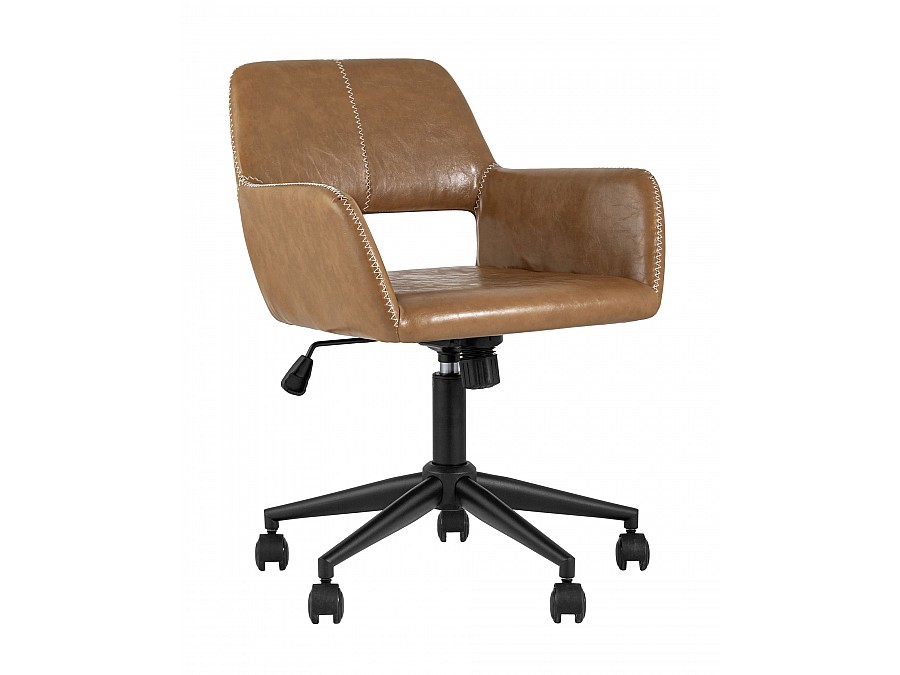 Кресло компьютерное Филиус экокожа коричневый