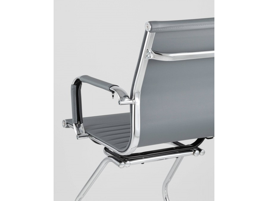 Кресло для посетителей TopChairs Visit серое 2 шт.