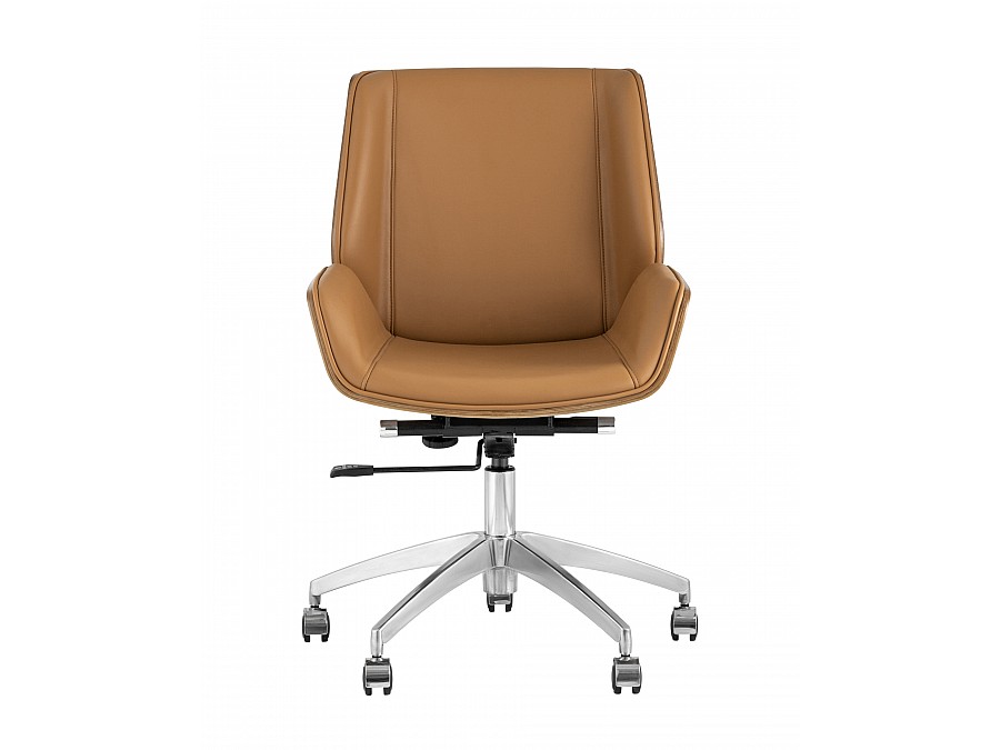 Кресло офисное TopChairs Crown коричневое