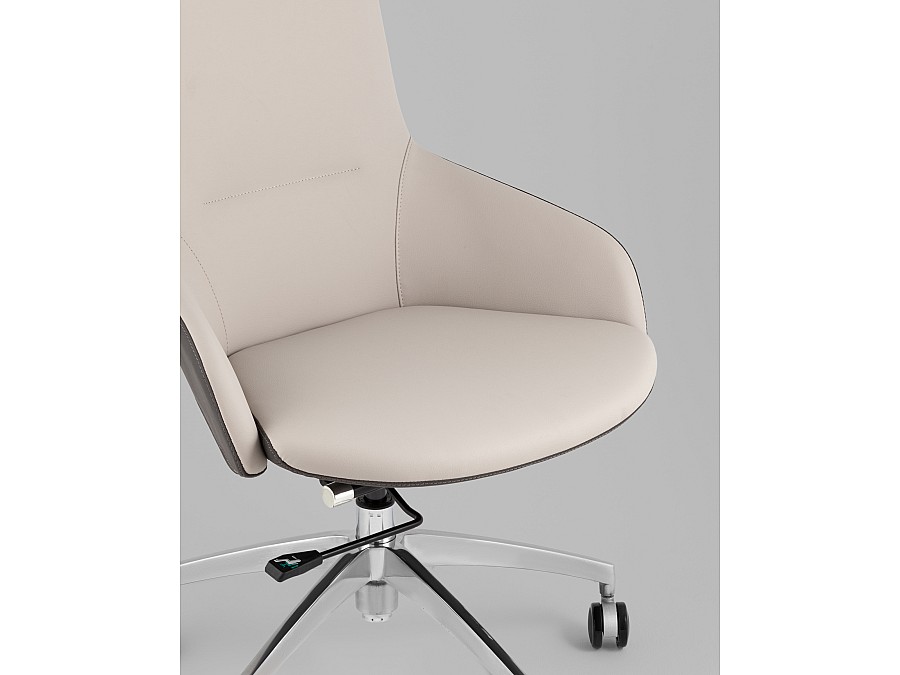 Кресло офисное TopChairs Soulo светло-серый, серый