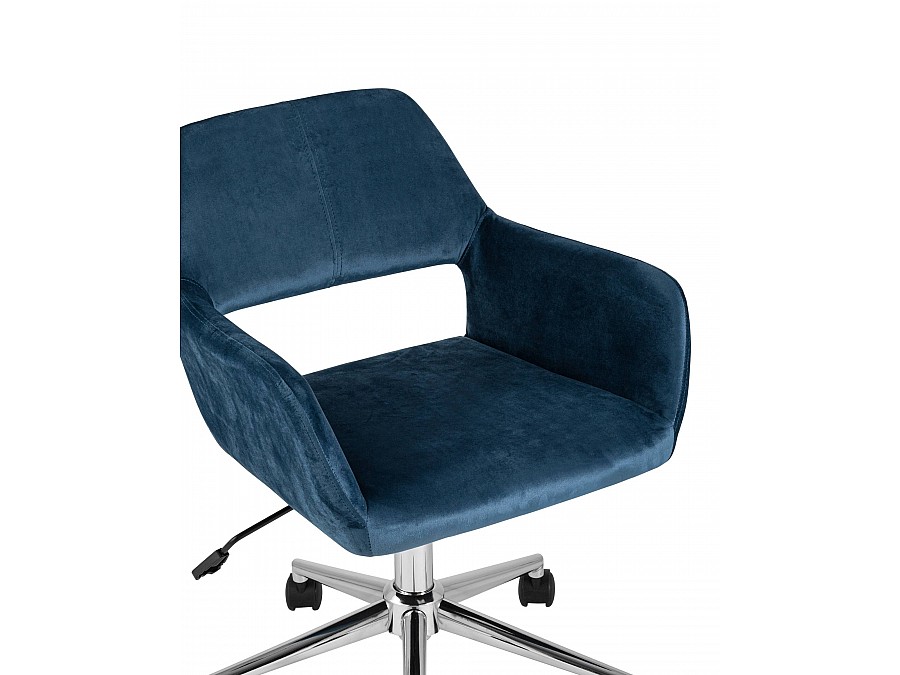 Кресло офисное Ross велюр синий