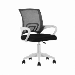 Кресло офисное TopChairs Simple SN черный пластик белый