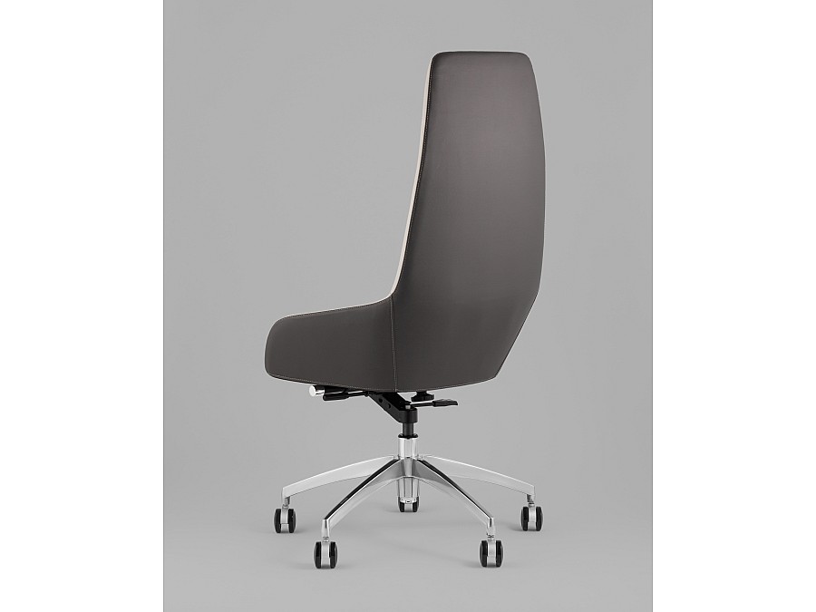Кресло руководителя TopChairs Soulo светло-серый, серый