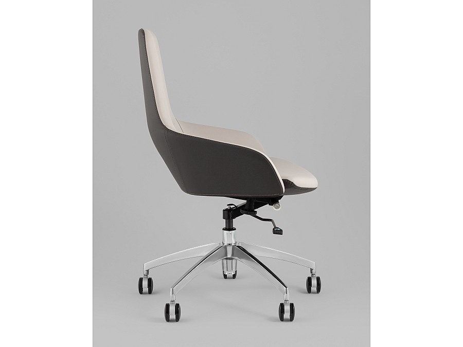 Кресло офисное TopChairs Soulo светло-серый, серый