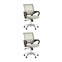 Кресло офисное TopChairs Simple New серый 2 шт