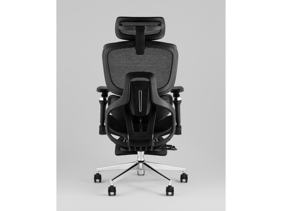 Кресло офисное TopChairs Prodigy с оттоманкой черный