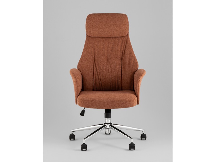 Кресло офисное TopChairs Neoma терракотовый ткань