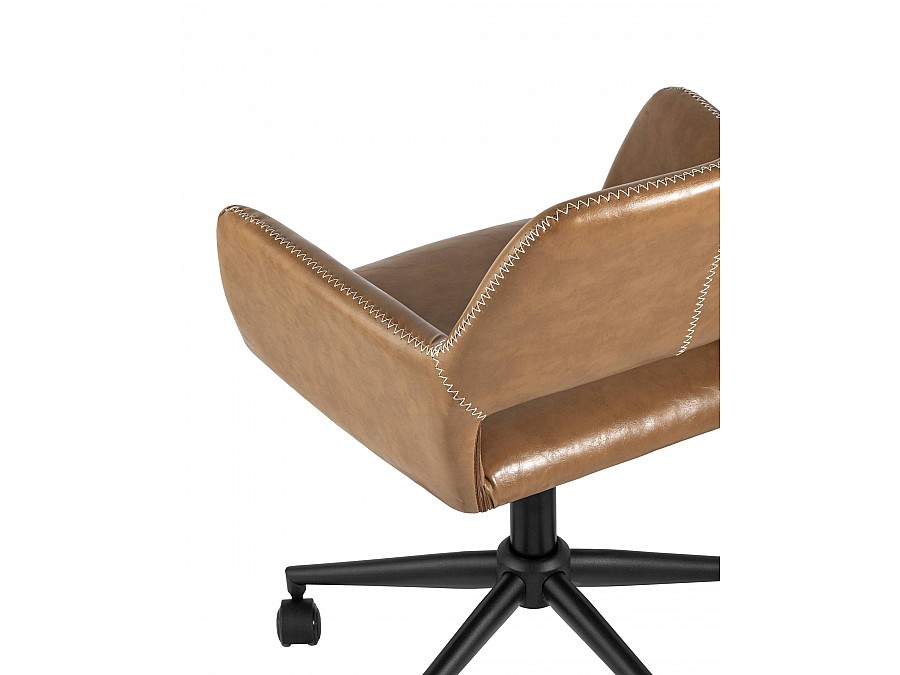 Кресло компьютерное Филиус экокожа коричневый