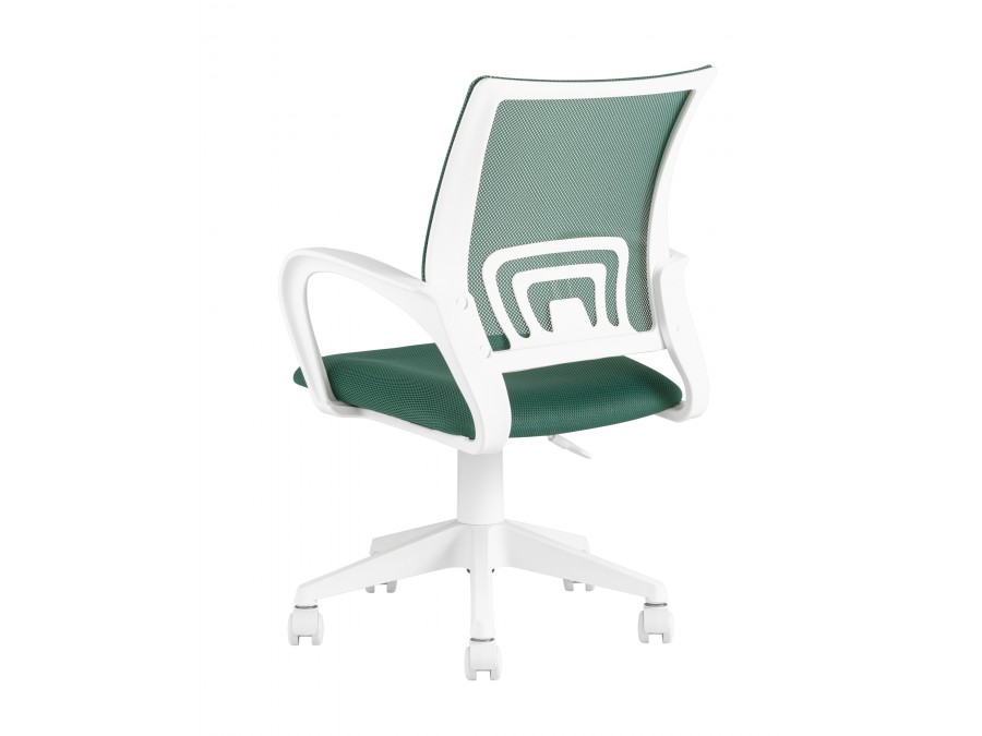 Кресло офисное TopChairs ST-BASIC-W зеленый крестовина пластик белый
