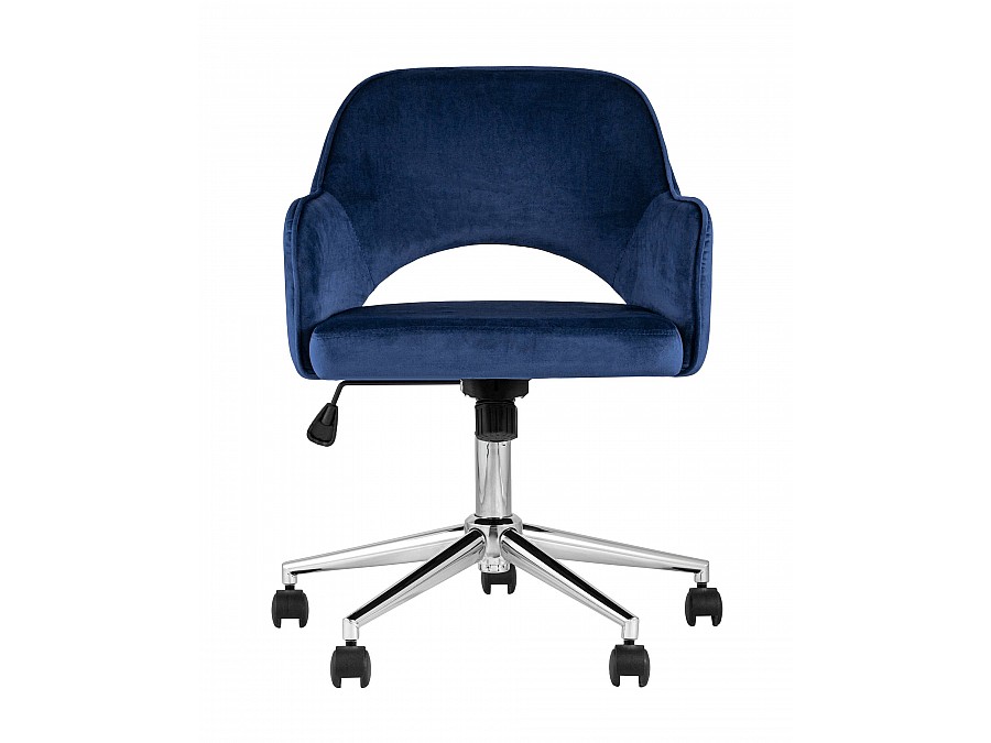 Кресло компьютерное Кларк велюр синий